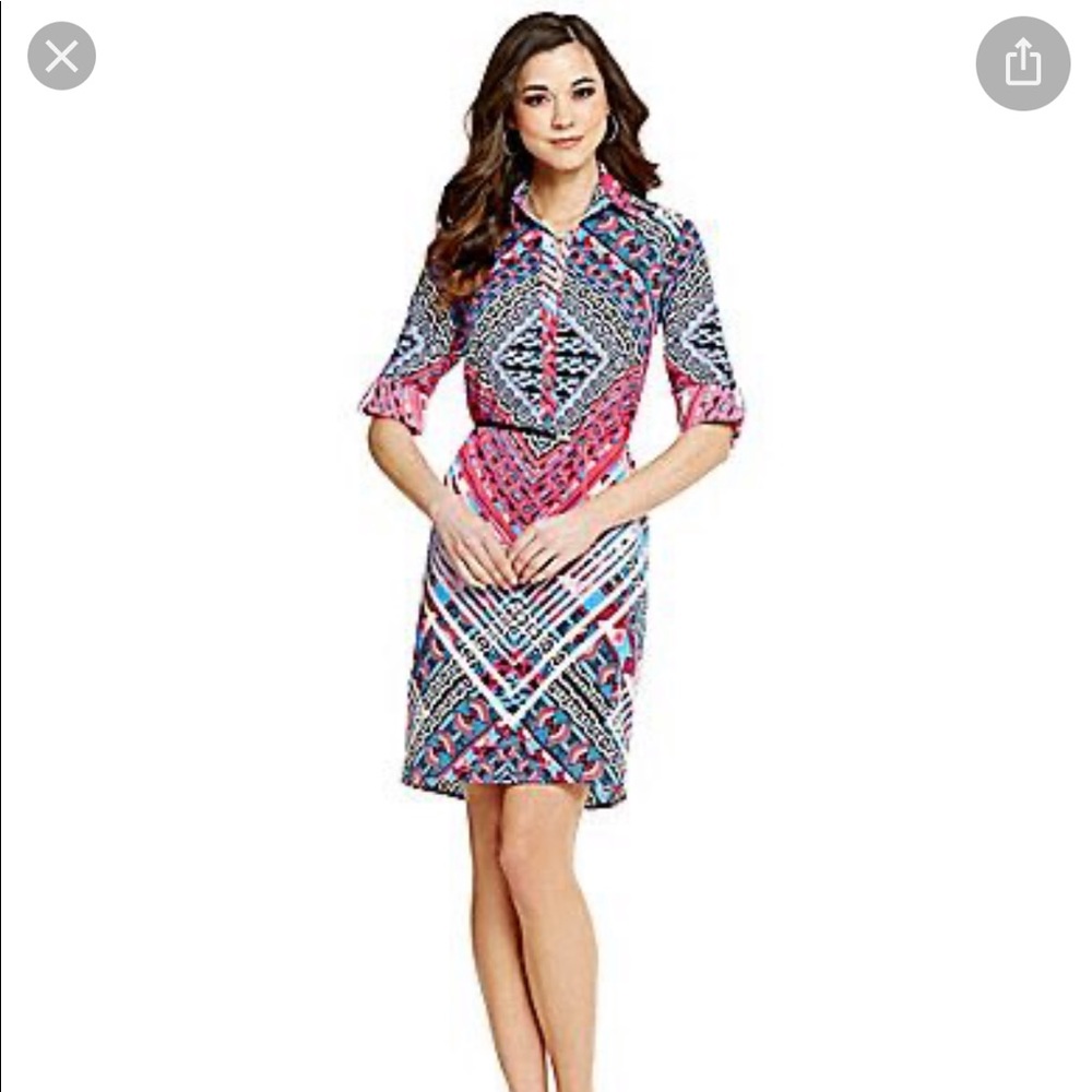 Antonio Melani printed collared sonny dress